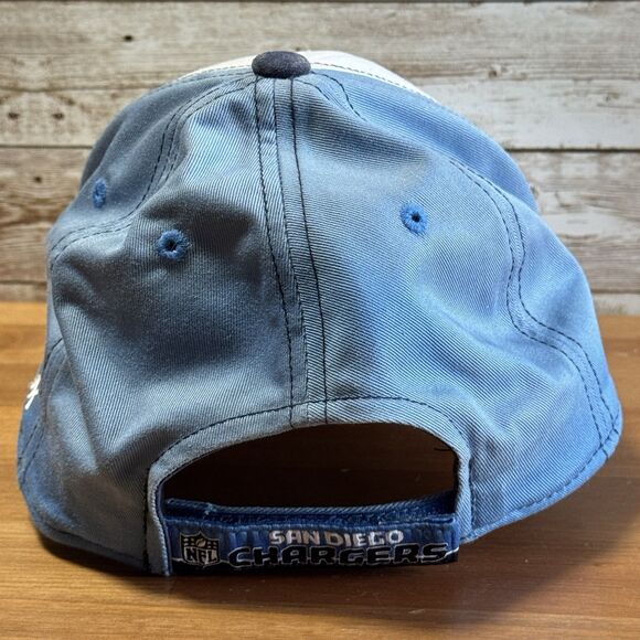 Vintage San Diego Chargers Hat White Light Blue Adjustable NFL Reebok Bolt - Picture 7 of 13